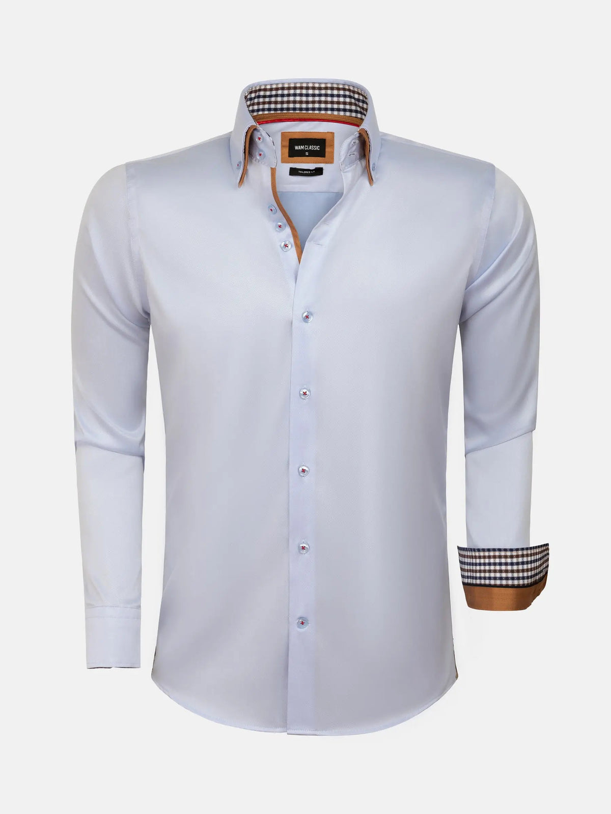 Shirt Long Sleeve 75428 Roma Light Blue 6XL