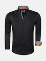Shirt Long Sleeve 75428 Roma Black 6XL