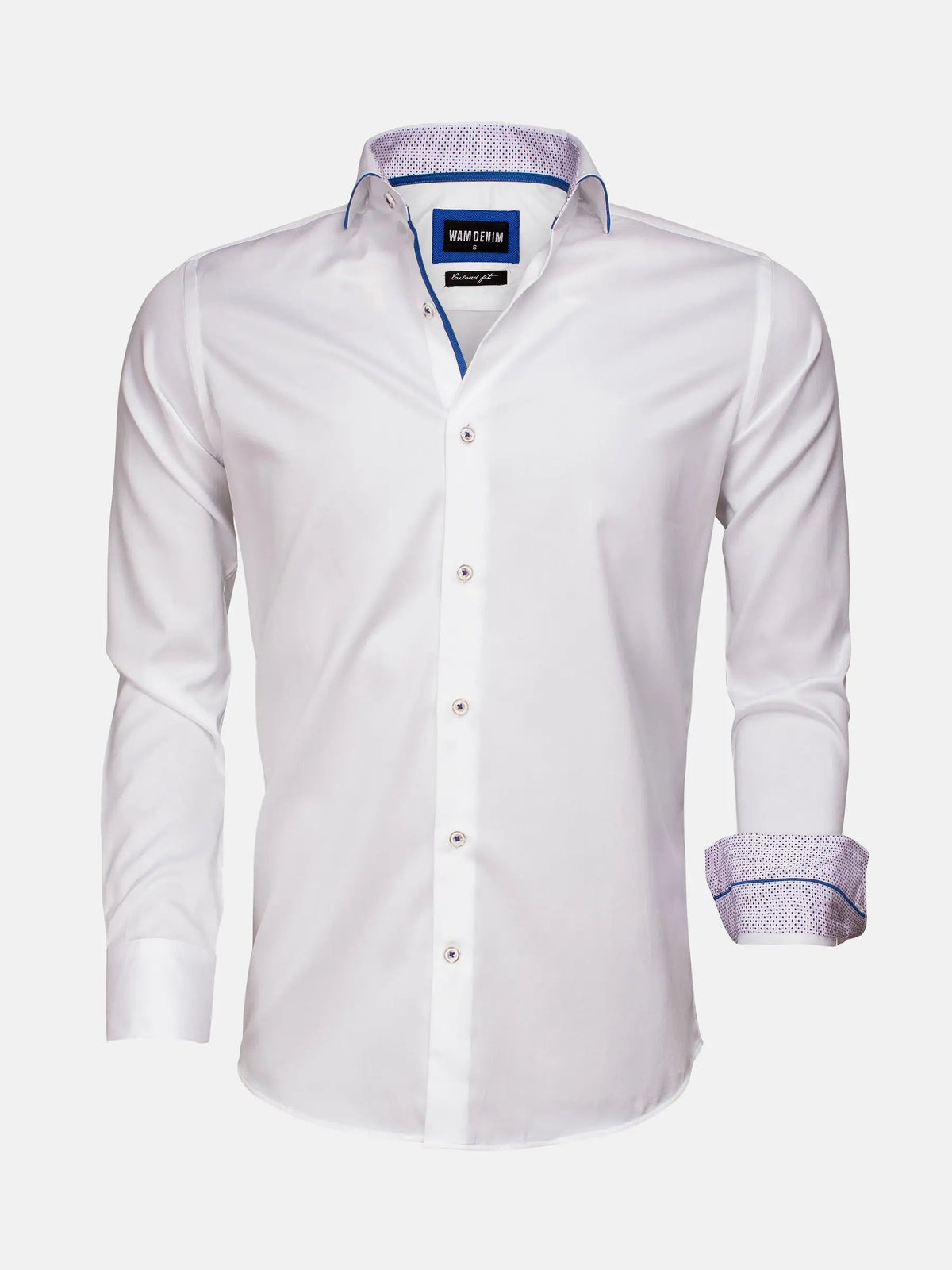 Shirt Long Sleeve 75541 Torino White 6XL