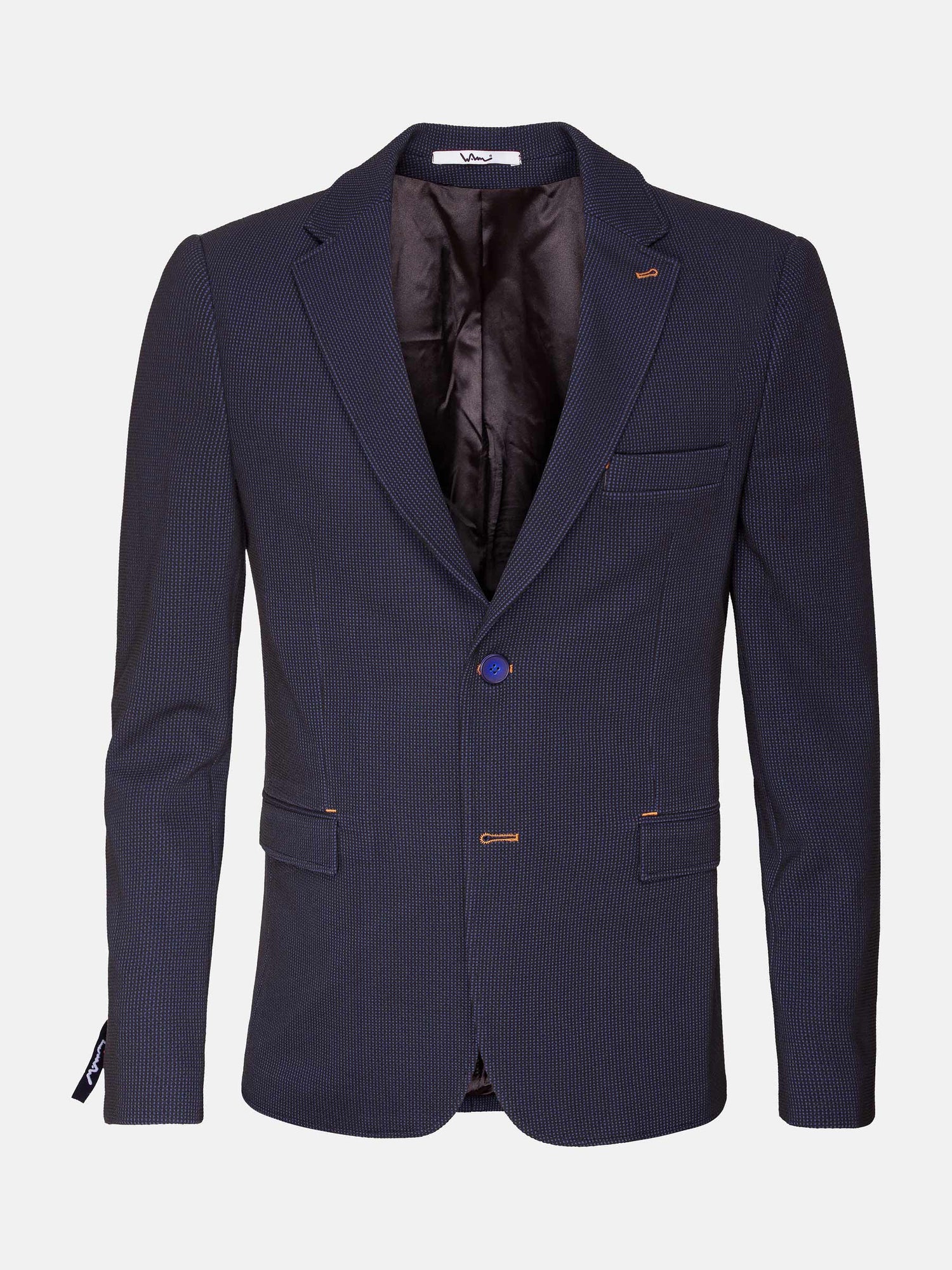 Italy Stretch Poly Light Indigo Blazer 62