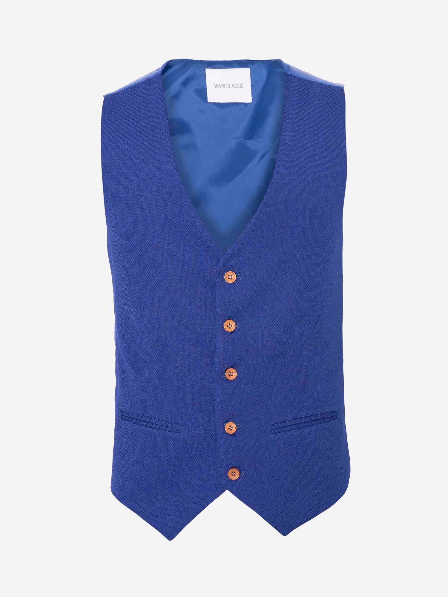 Plaid Vest Royal Blue 60