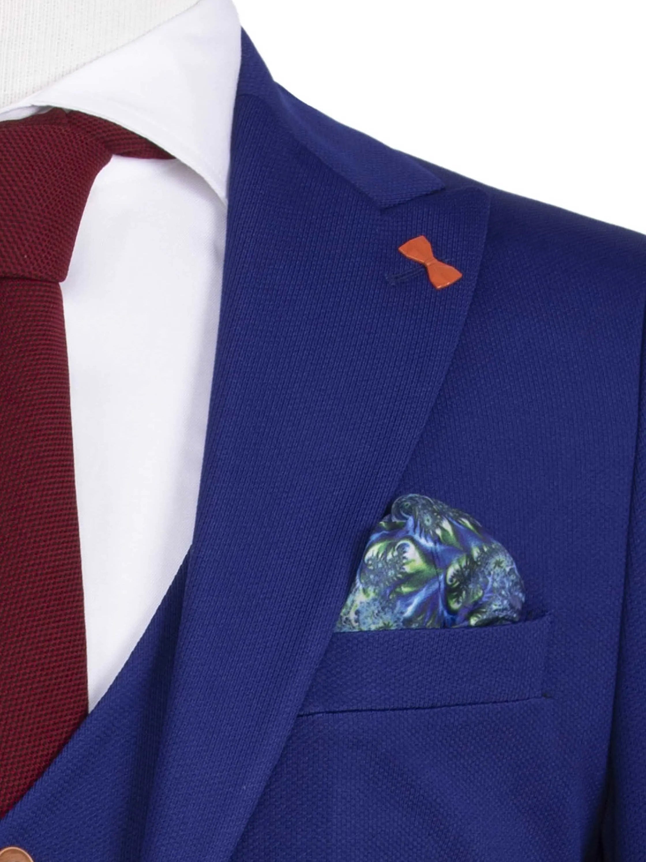 Plaid Vest Royal Blue 60