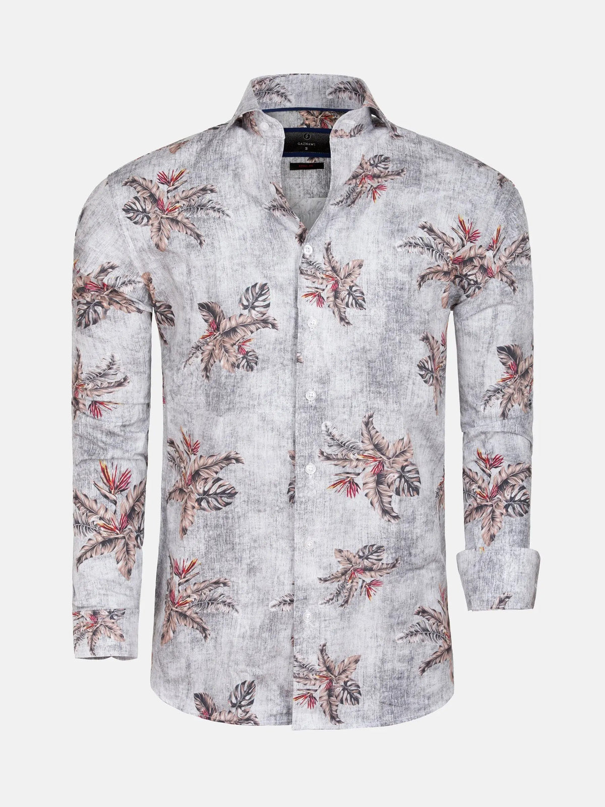 Shirt L.Sleeve 57000 Navy Brown 6XL