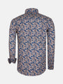 Shirt L.Sleeve 57000 Dark Navy Off White 6XL