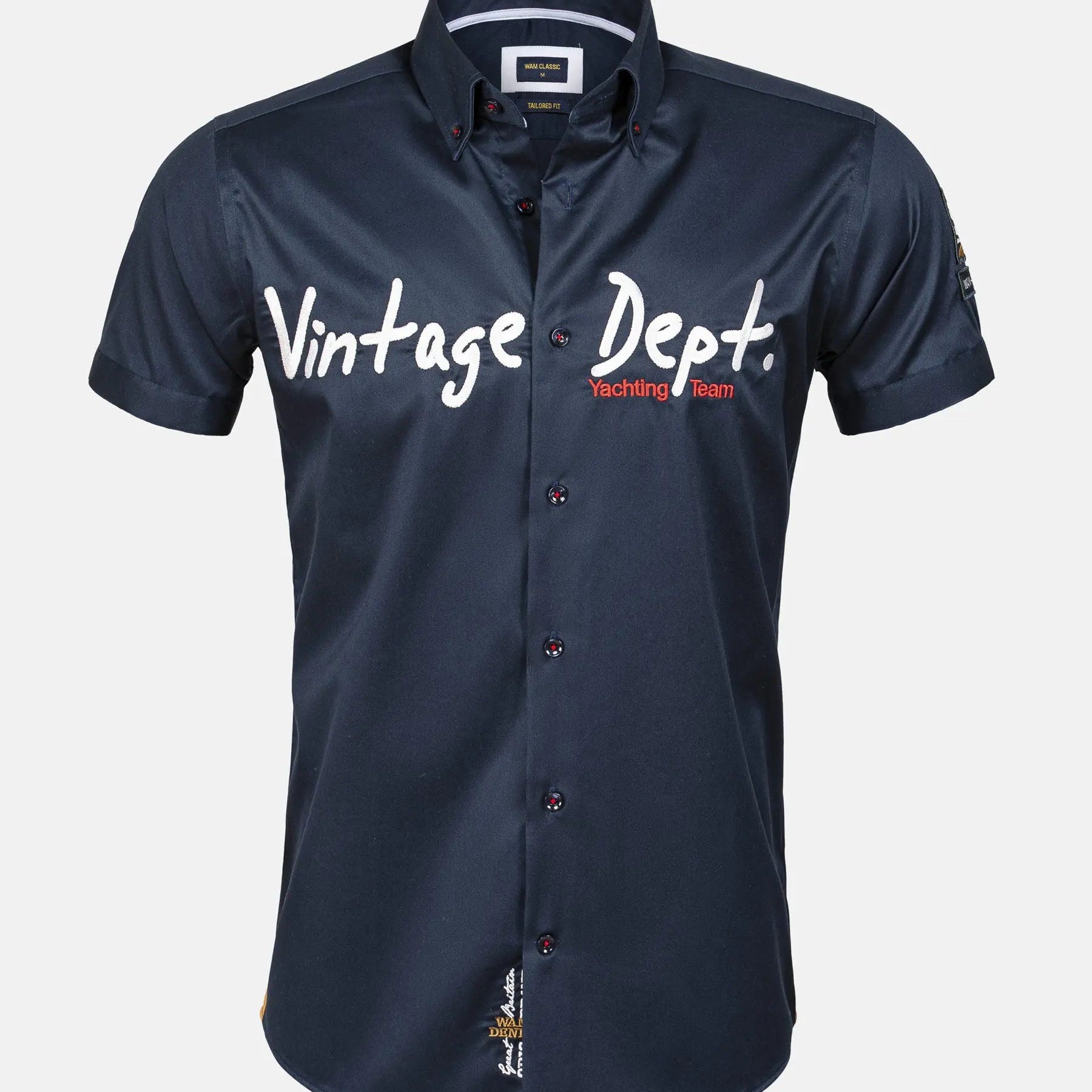 Emble Navy Short Sleeve Shirt 6XL