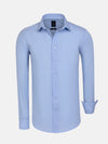 Leira Solid Light Blue Long Sleeve Shirt 6XL