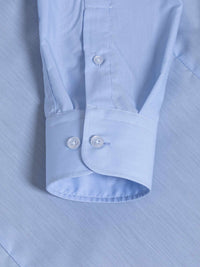 Leira Solid Light Blue Long Sleeve Shirt 6XL