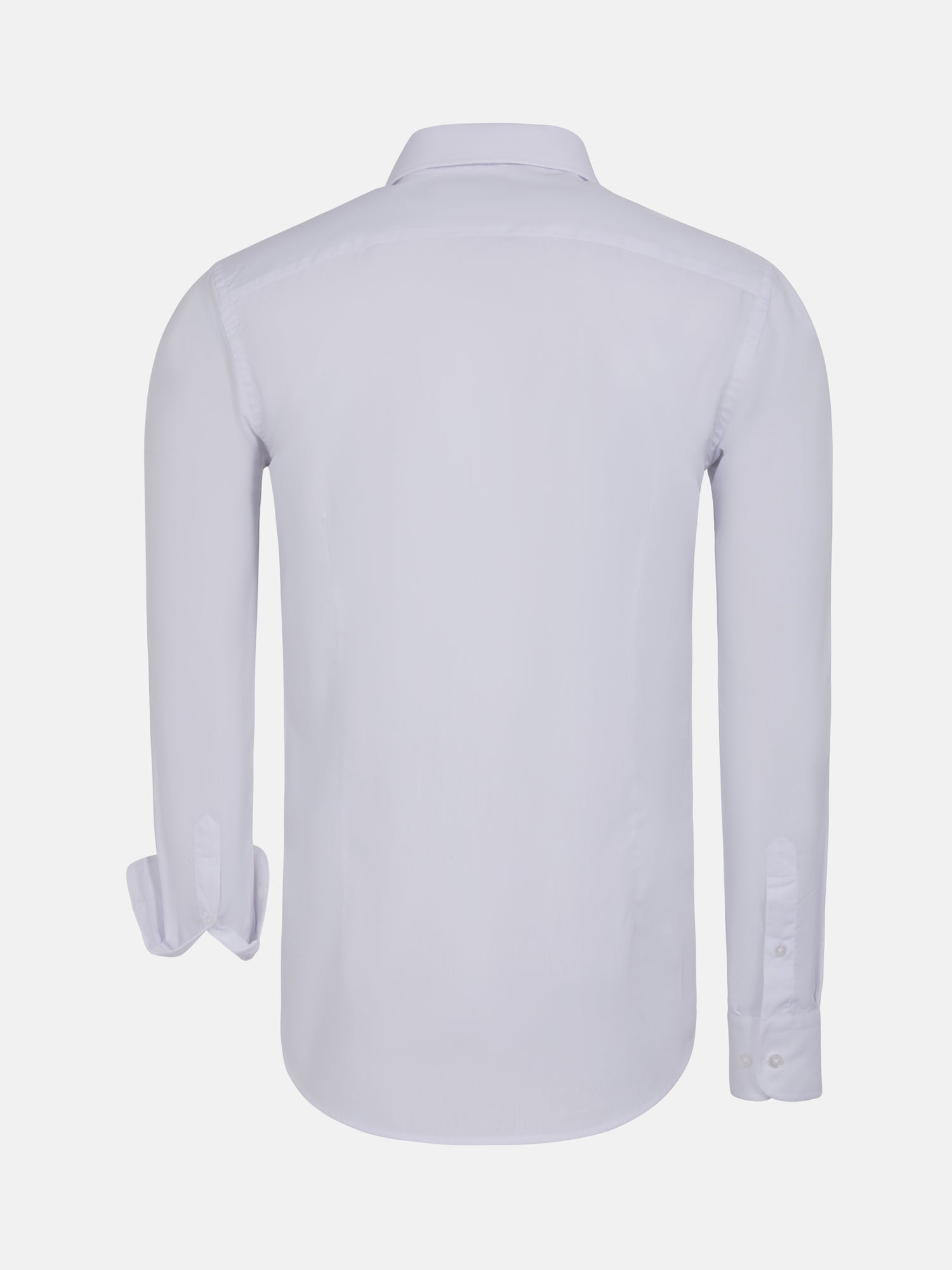 Leira Solid White Long Sleeve Shirt 6XL