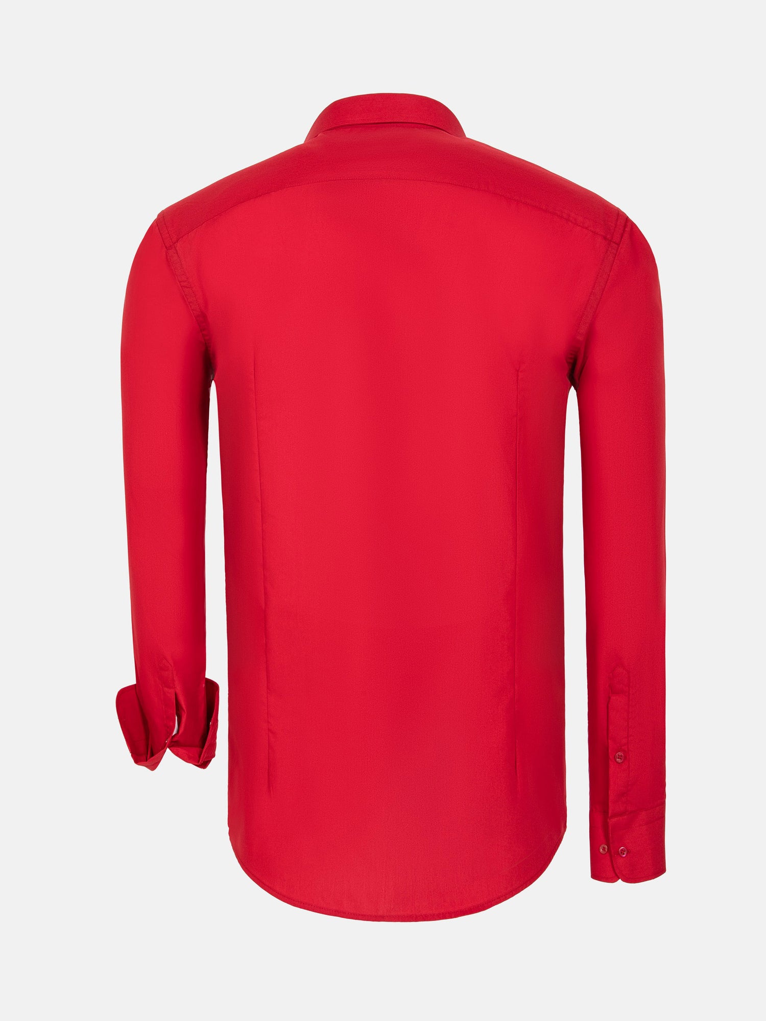 Leira Solid Red Long Sleeve Shirt 6XL