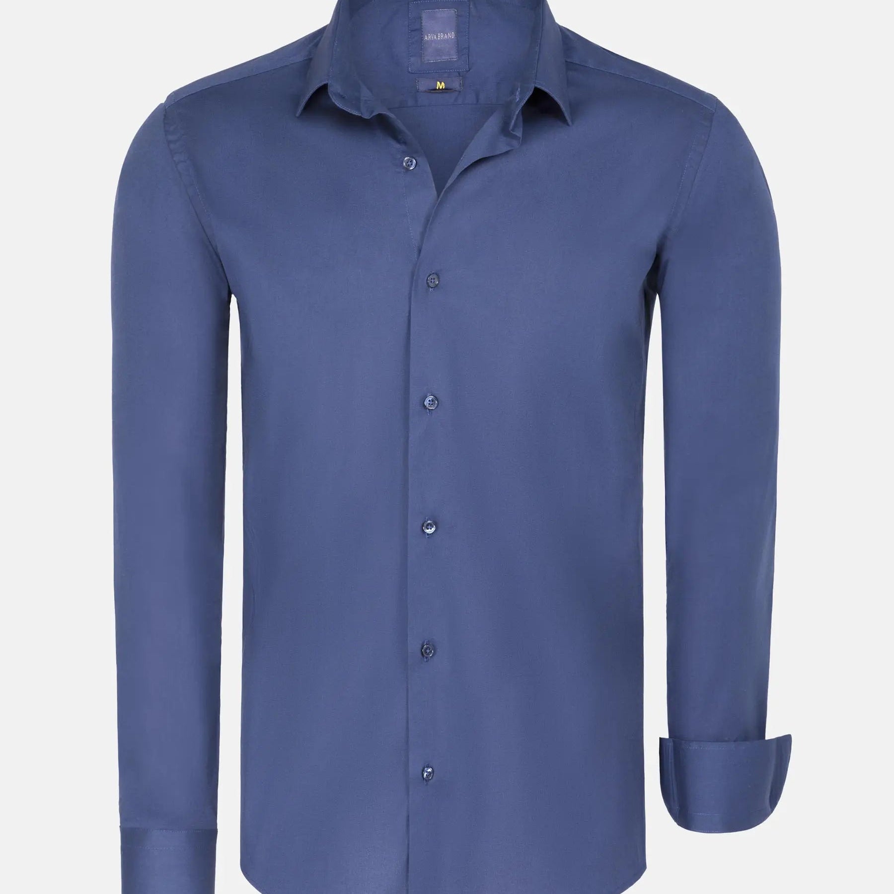 Leira Solid Light Navy Long Sleeve Shirt 6XL