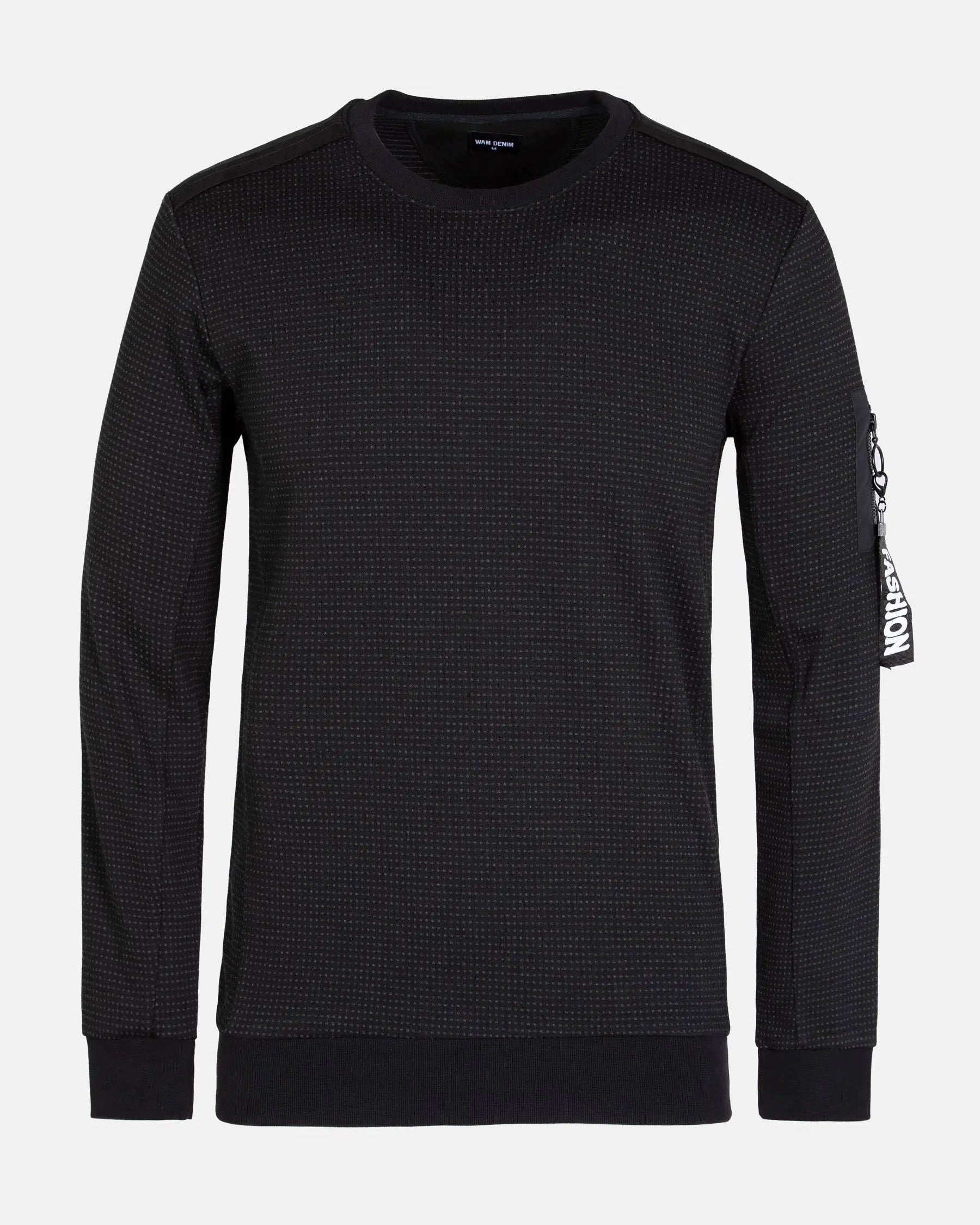 Marville Crew Neck Black Sweater 6XL