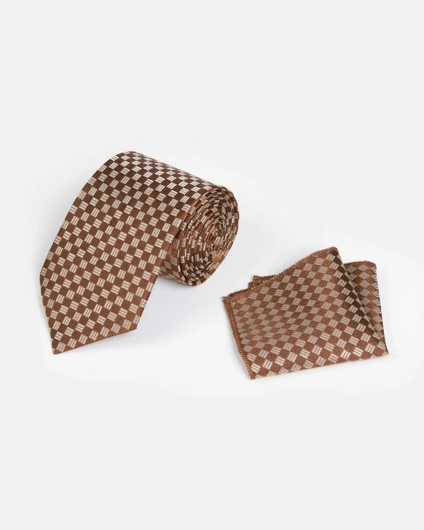 Tie 10004 Square Light Brown 150X85