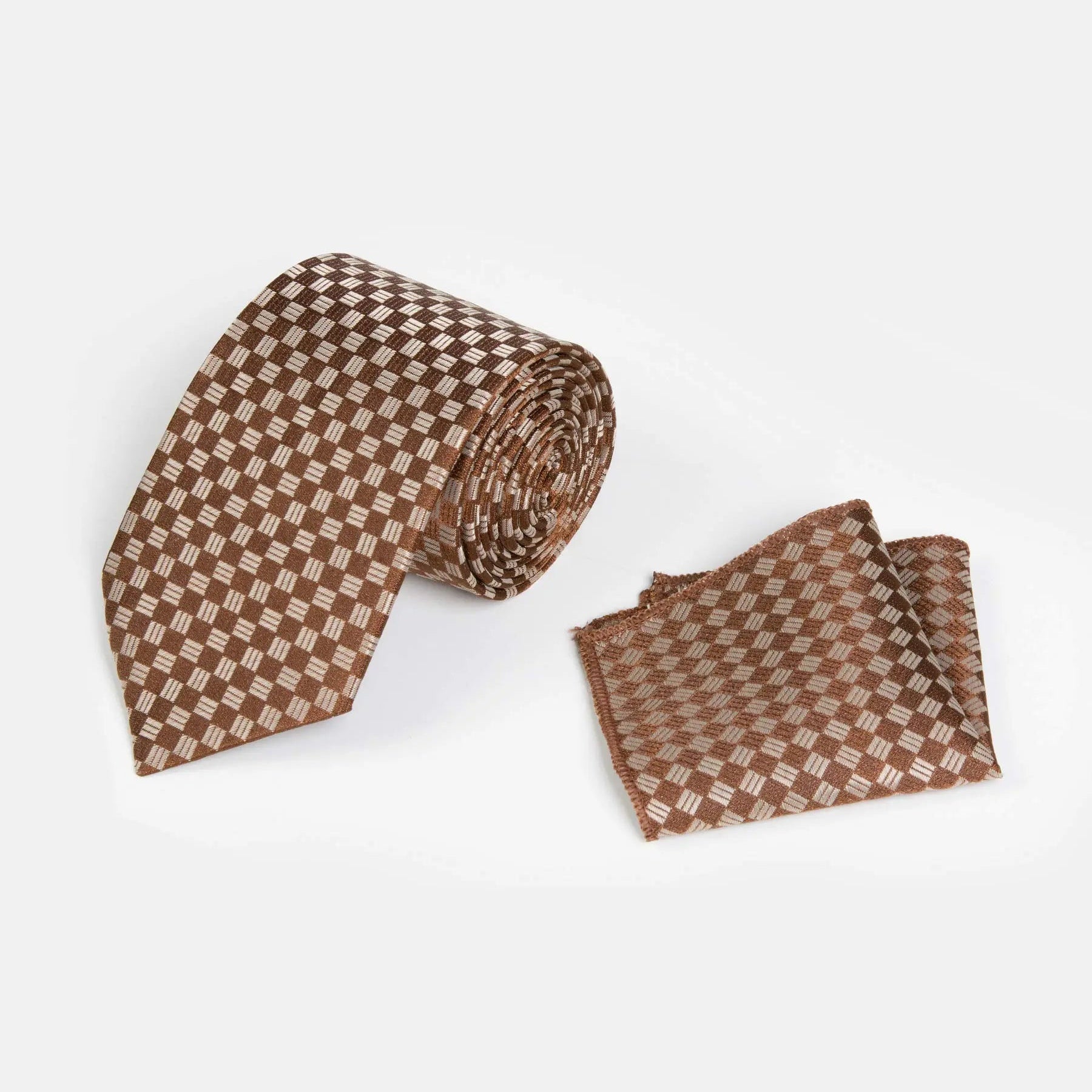 Tie 10004 Square Light Brown 150X85
