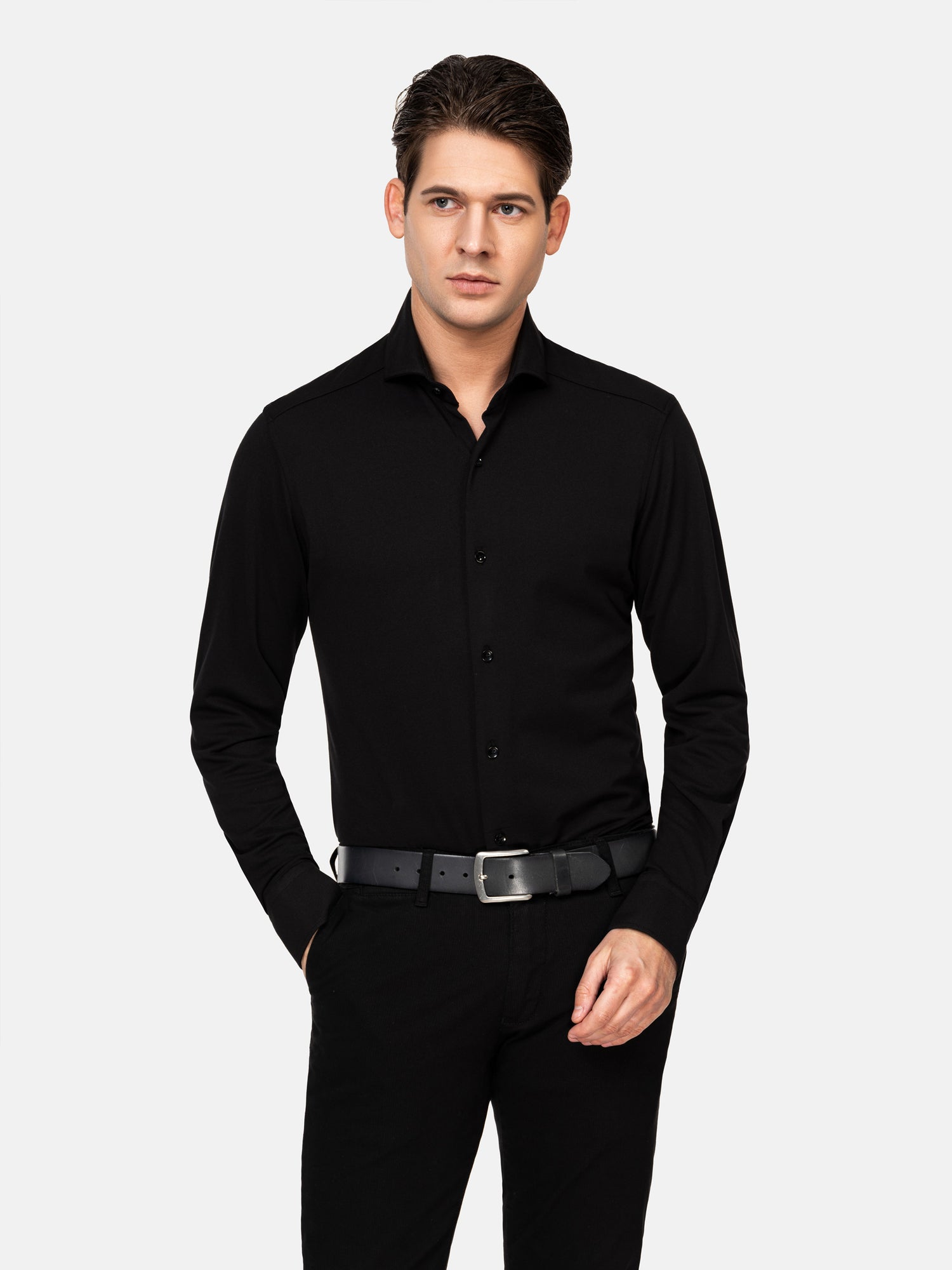 Sella Black Long Sleeve Shirt 6XL