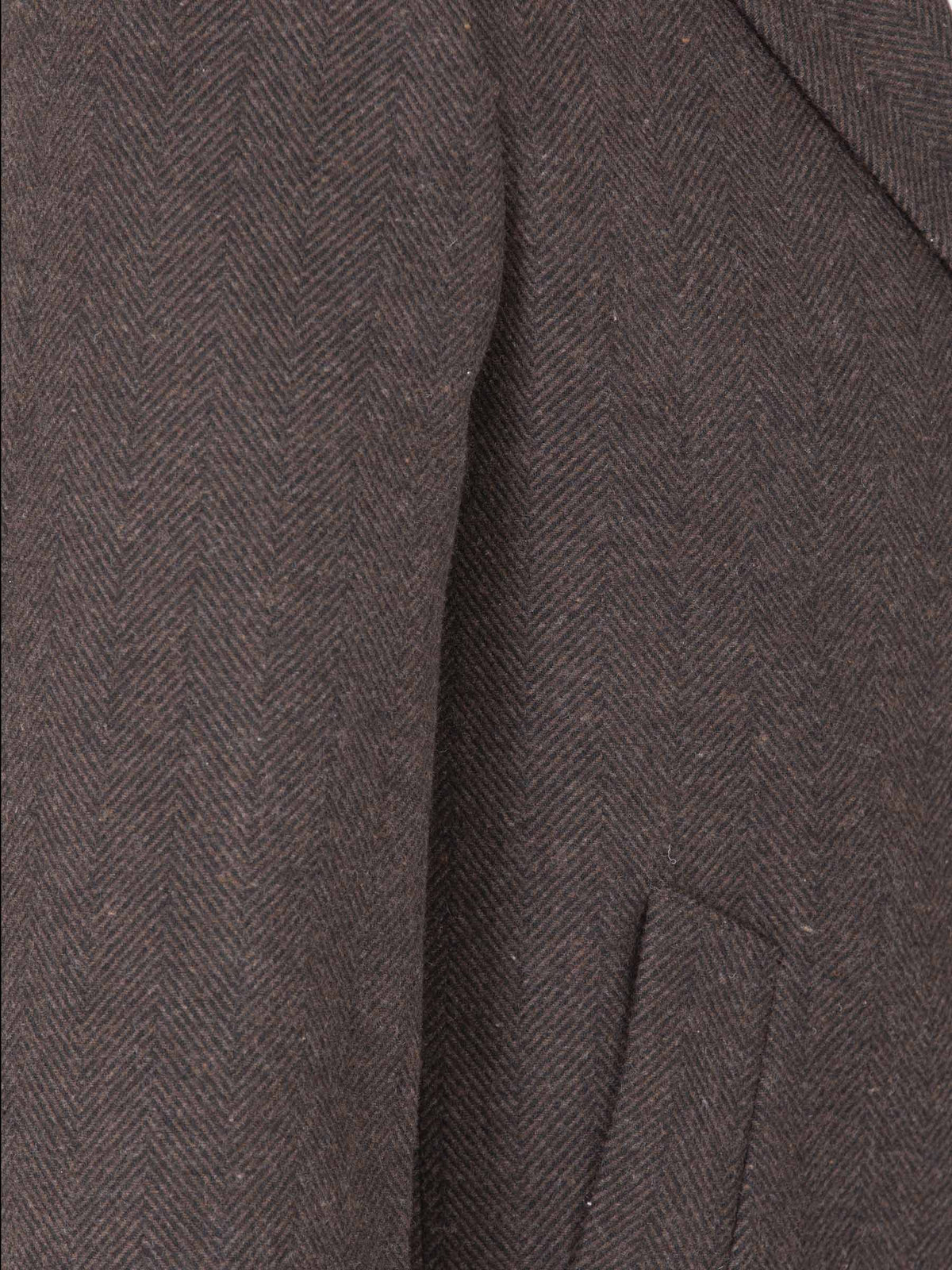 Ferras Peak Lapel Brown Trench Coat 6XL