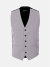 Nolan Grey Plaid Vest 60