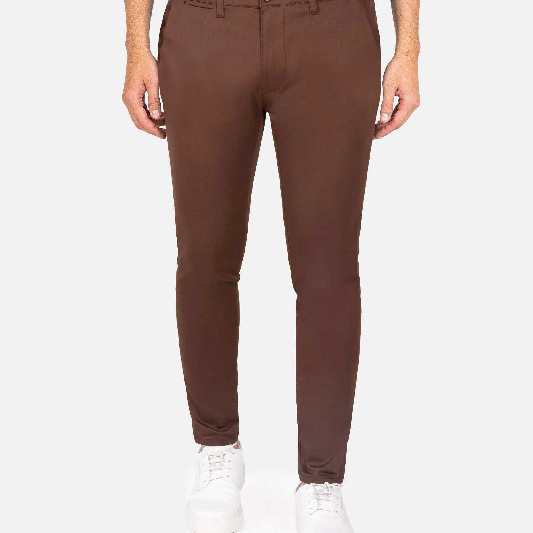 Miramar Slim Fit Brown Chino 38-30