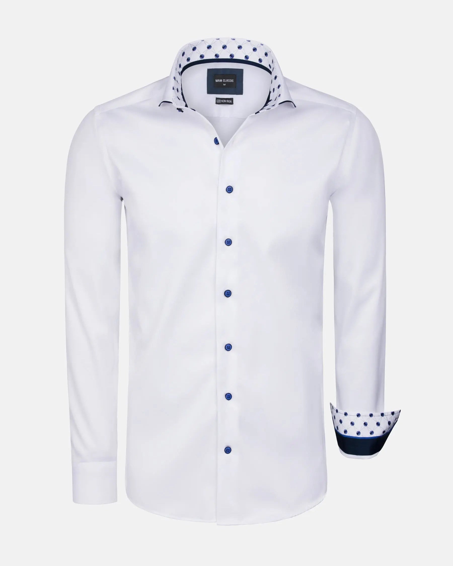 Lance Solid White Long Sleeve Shirt 6XL
