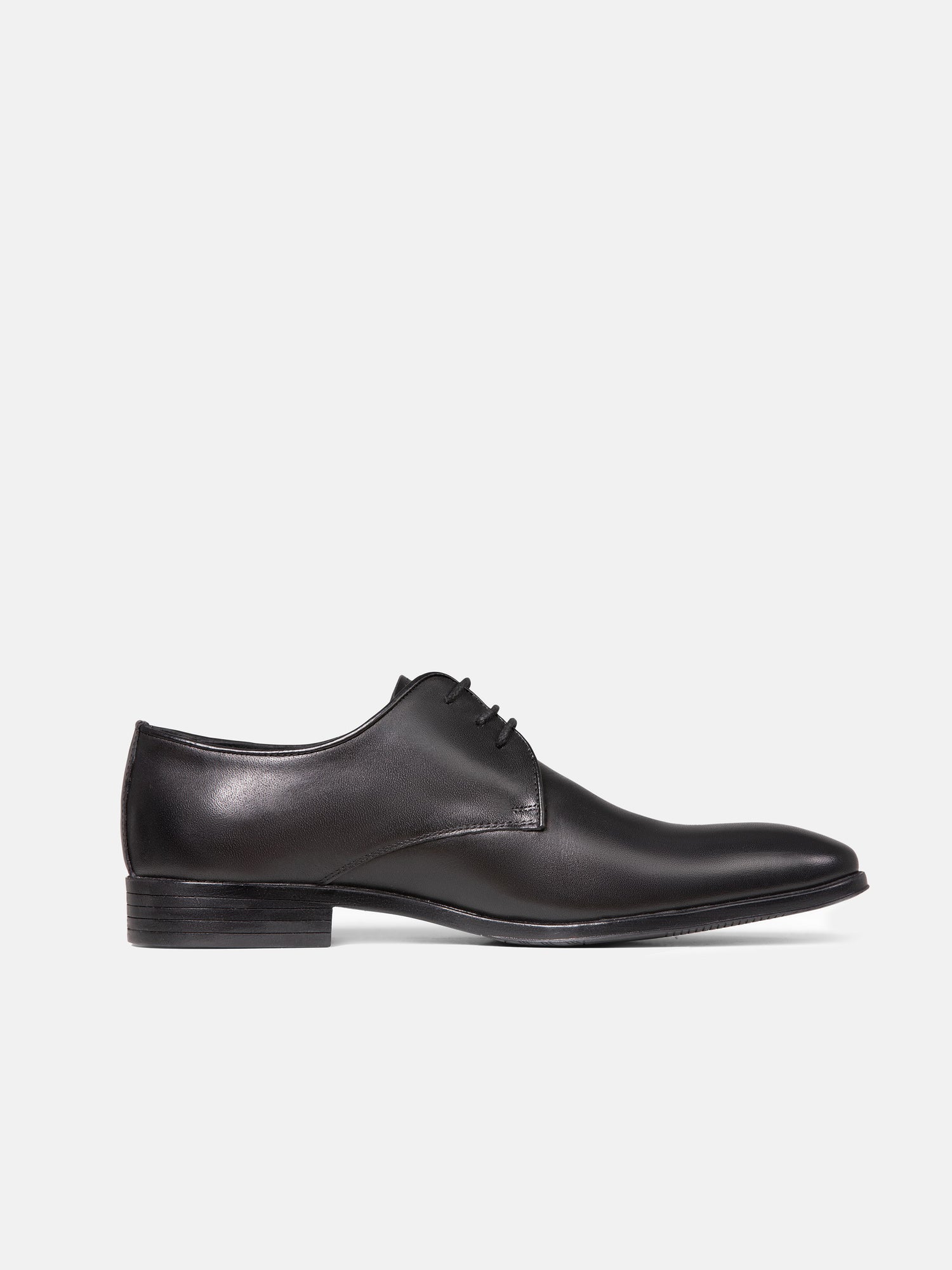 Leather Classic Blk Shoes 45