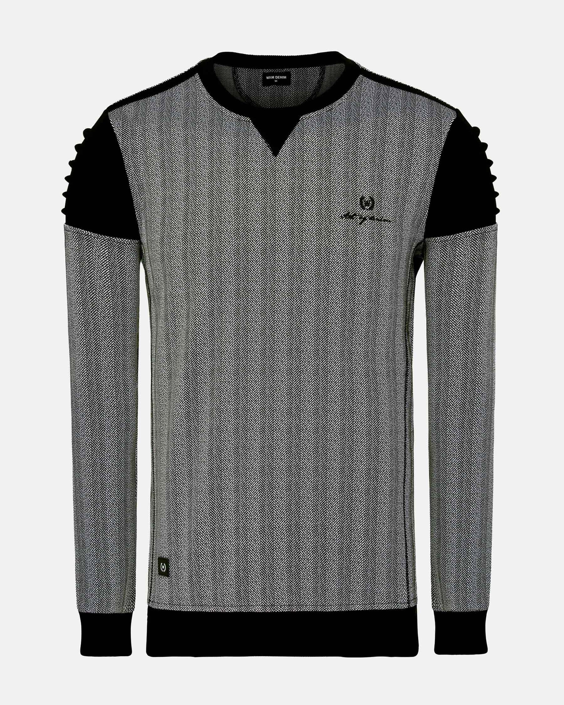 Zaire Crew Neck Grey Sweater 6XL