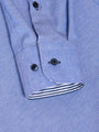 Cruise Royal blue Long Sleeve Business Shirt 6XL