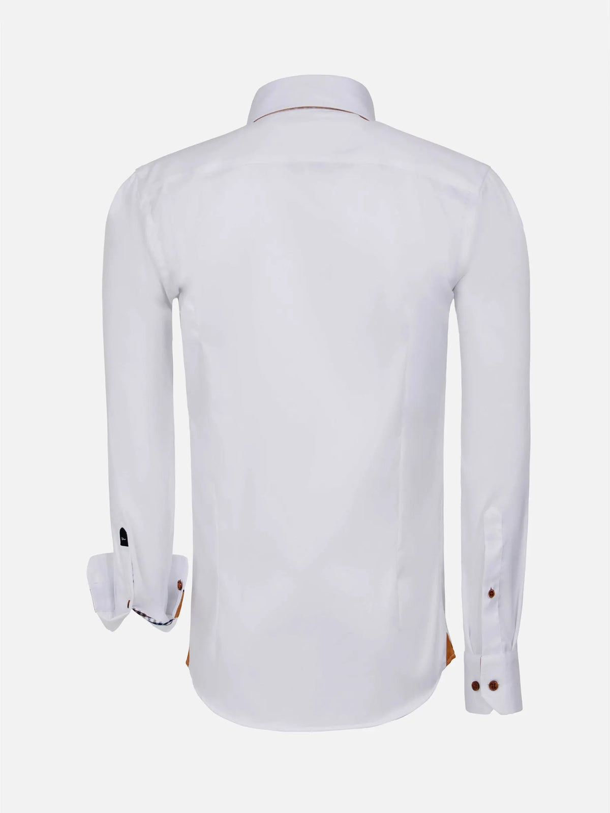 Romney Solid White Long Sleeve Shirt 6XL