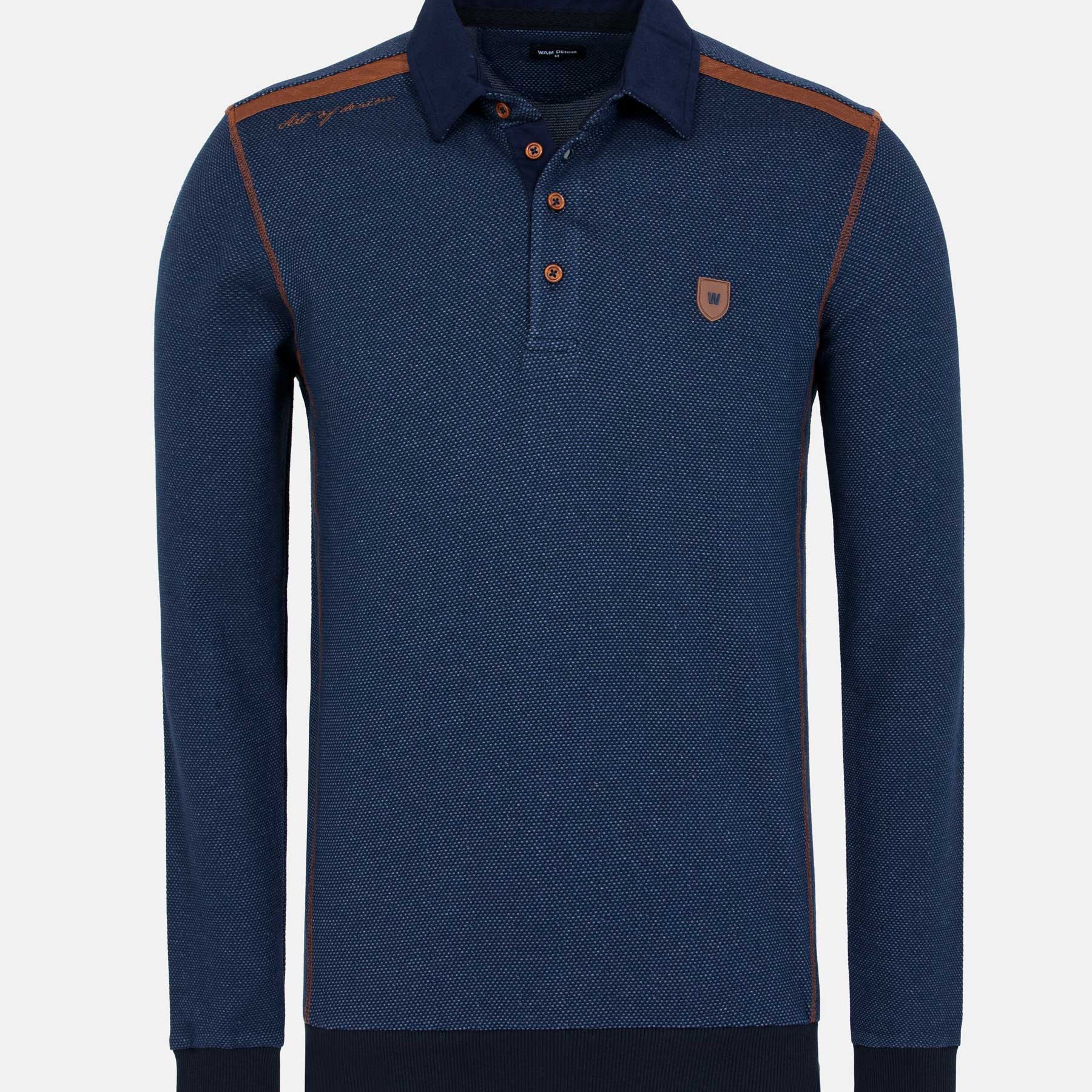 Playas Polo Collared Navy Sweater 6XL