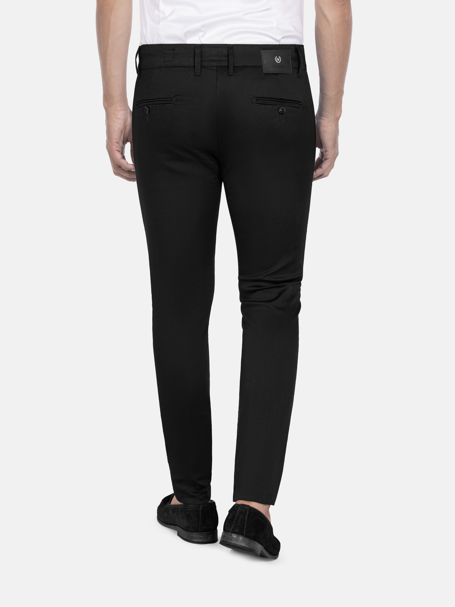 Moyale Stretch Washed Blk Chino 38-30