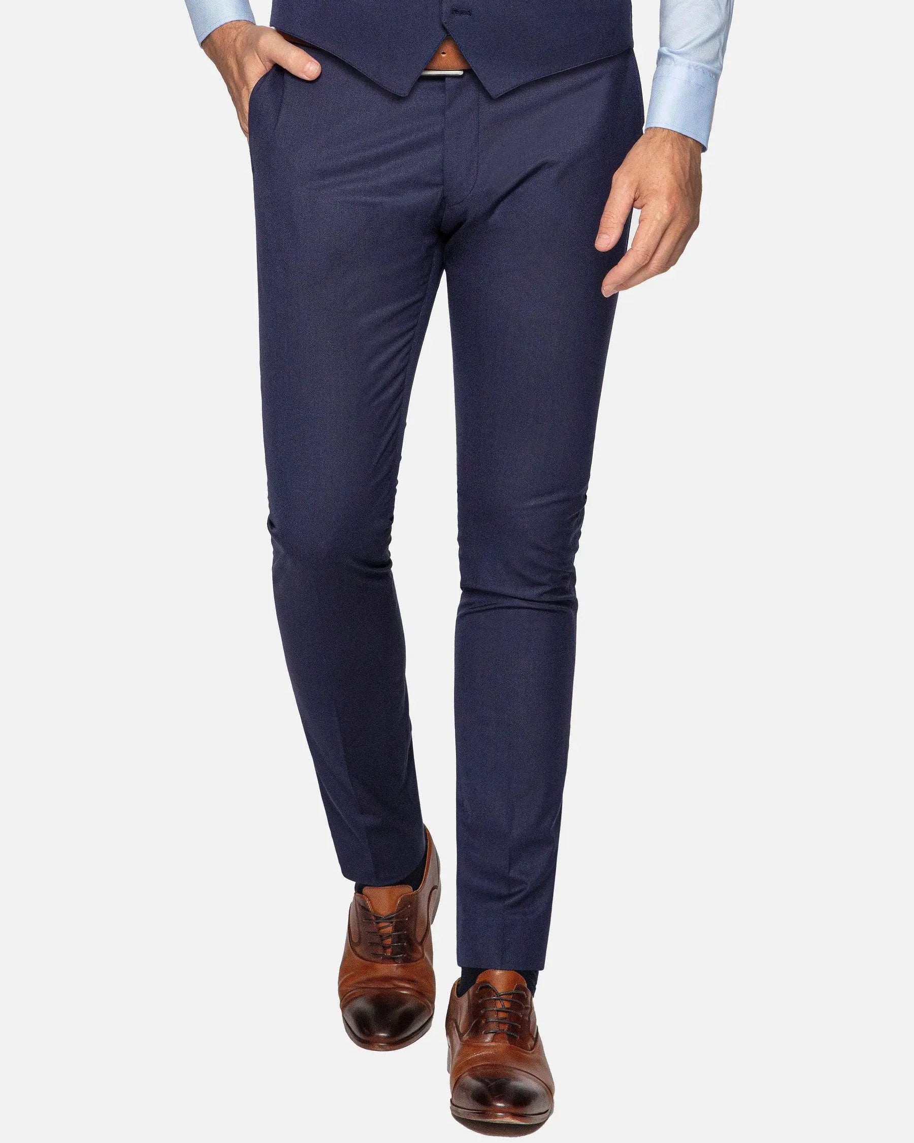 Scottsville Slim Fit Navy Suit Pants 60