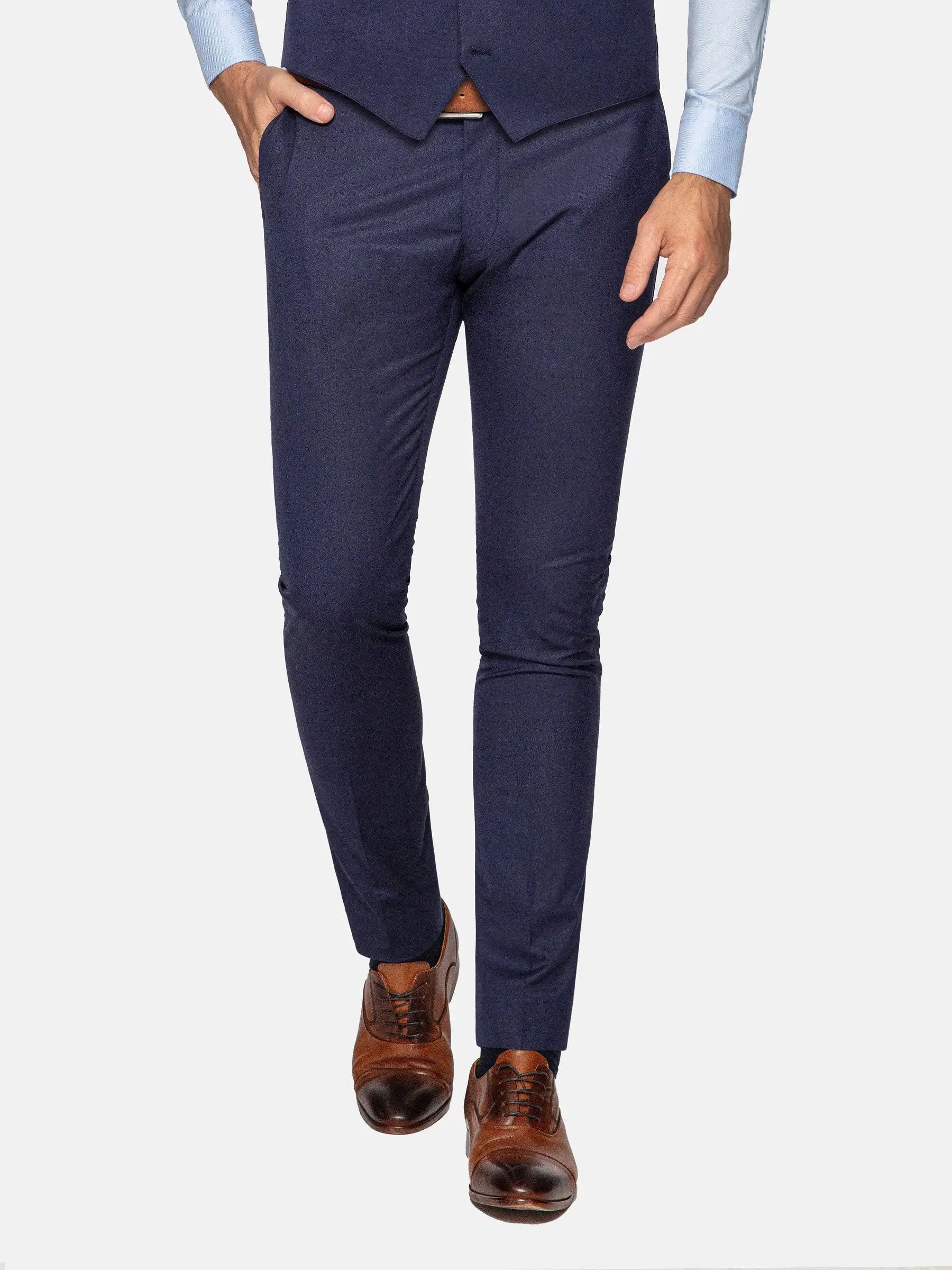 Scottsville Slim Fit Navy Suit Pants 60