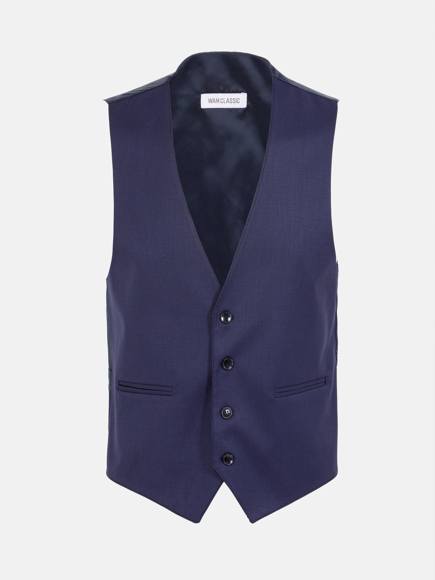 Scottsville Slim Fit Navy Plaid Vest 60