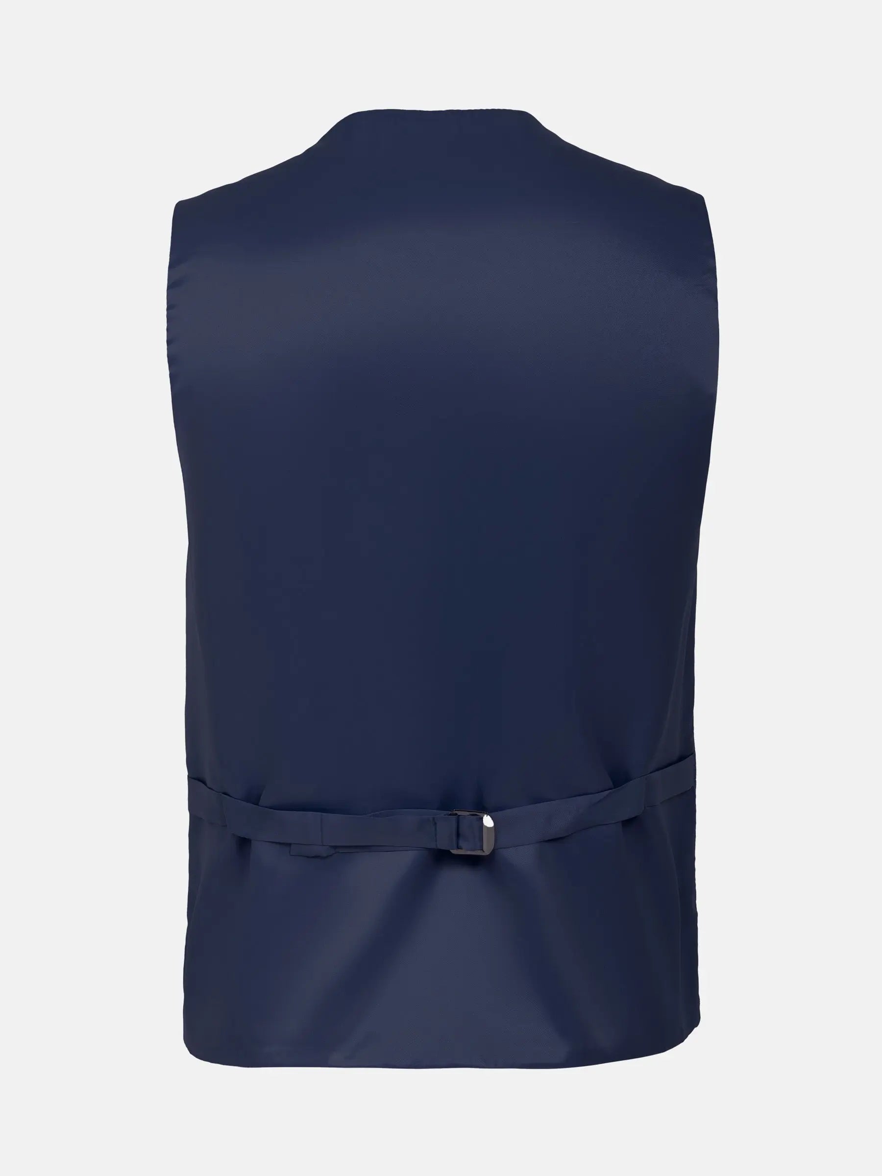 Scottsville Slim Fit Navy Plaid Vest 60