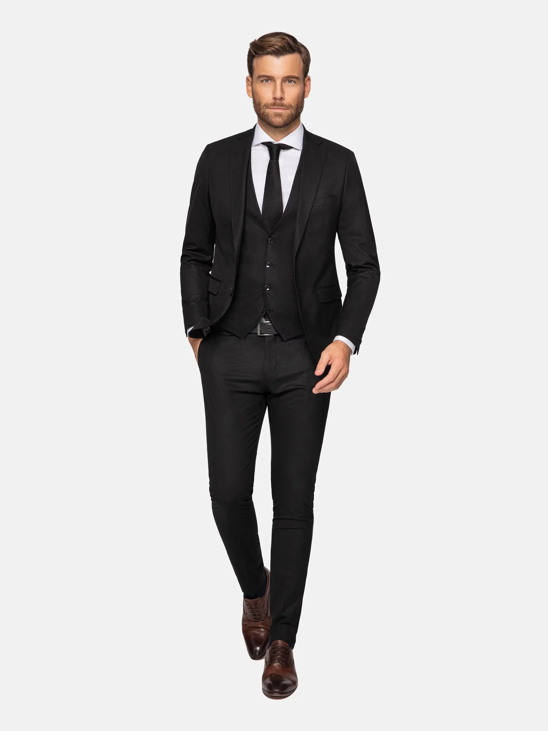 Scottsville Slim Fit Blk Suit Pant 60