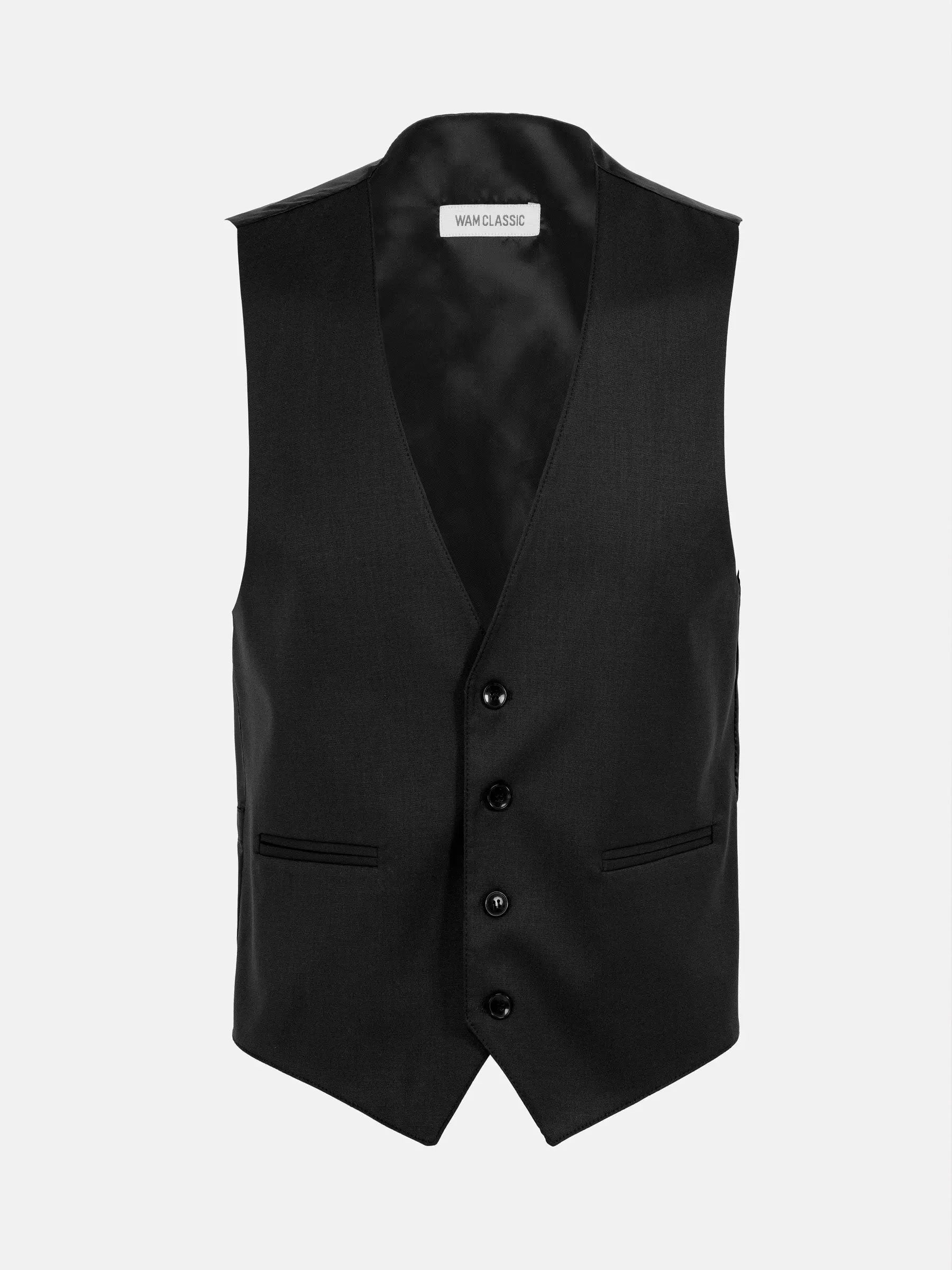 Scottsville Slim Fit Blk Waistcoat 60