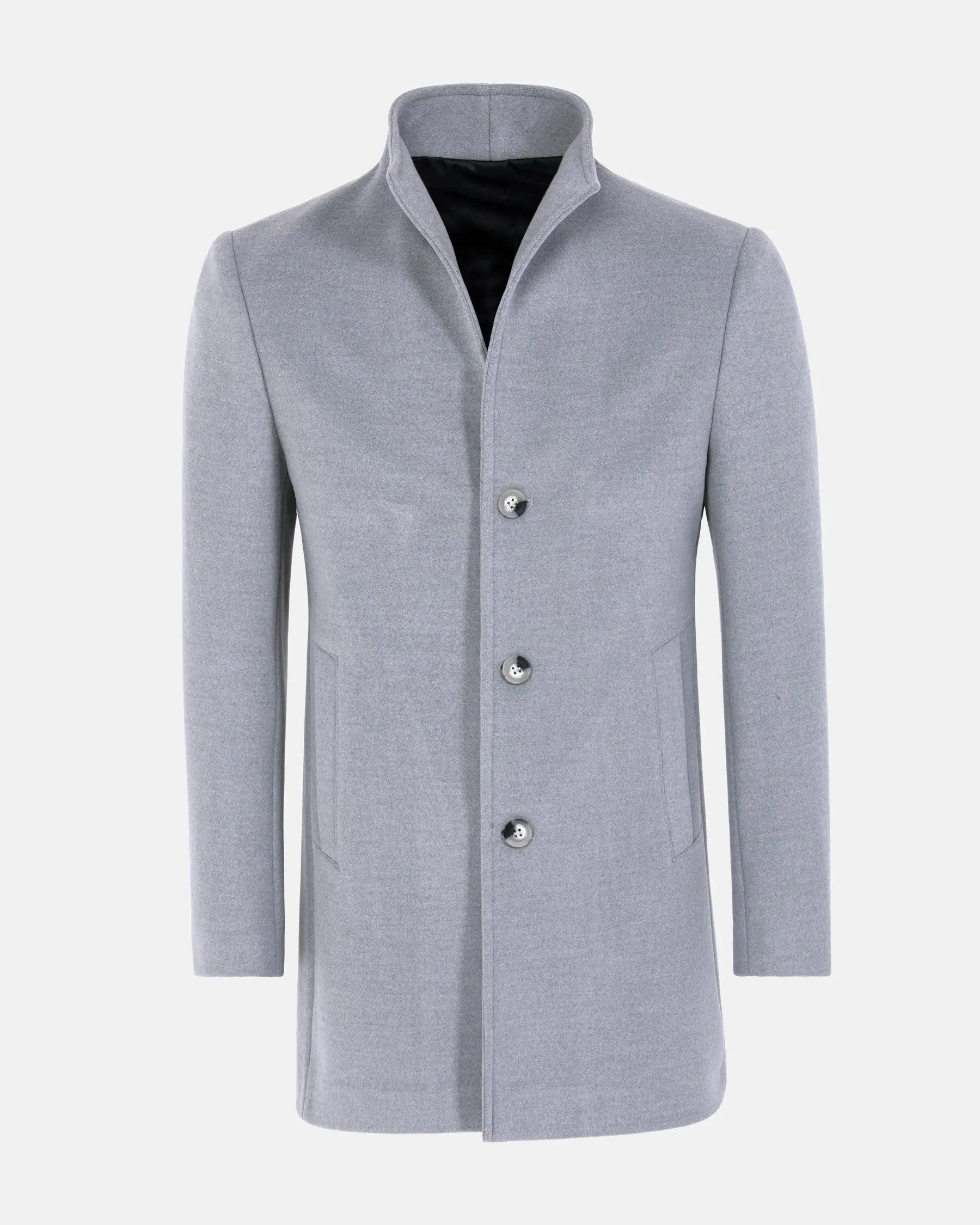 Franklin Three Button Casual Grey Trenchcoat 6XL