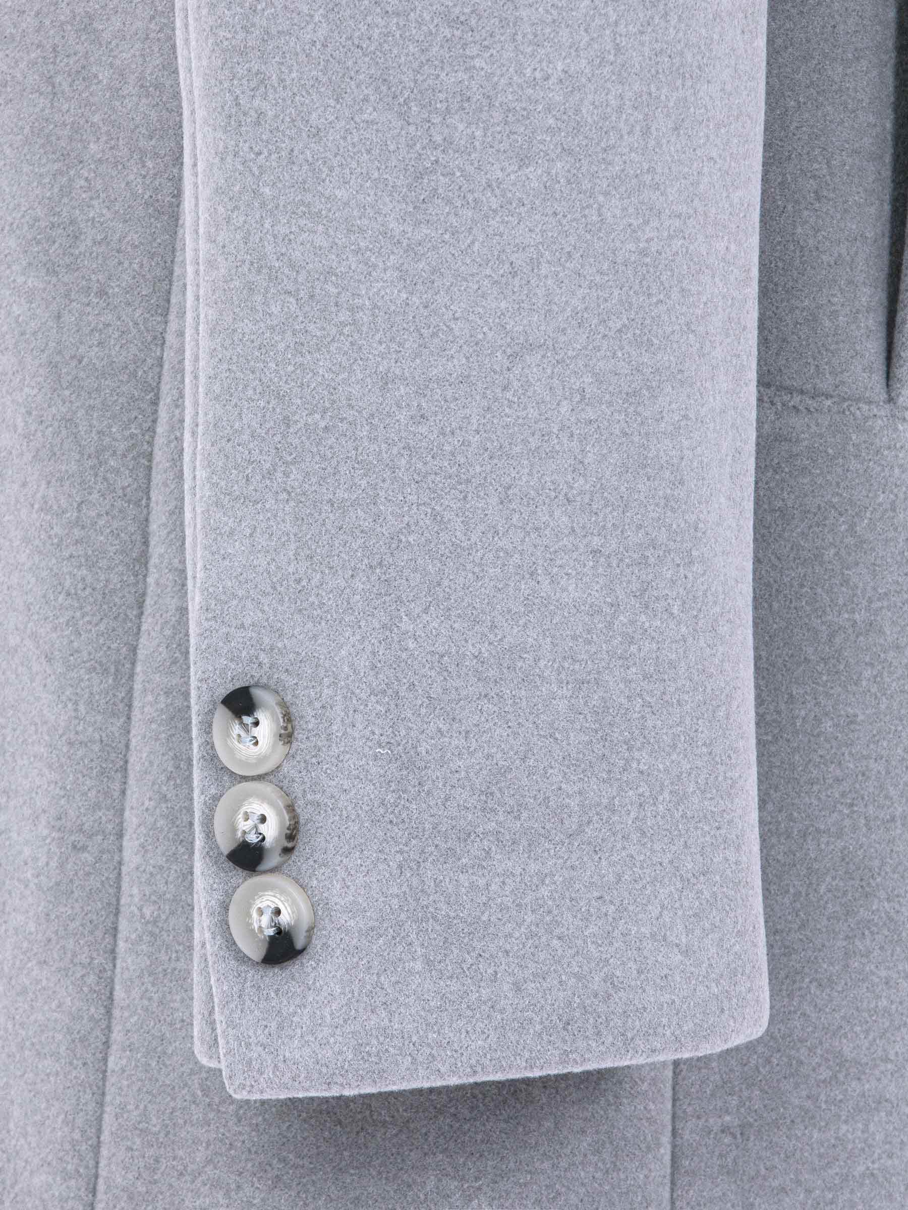 Franklin Three Button Casual Grey Trenchcoat 6XL