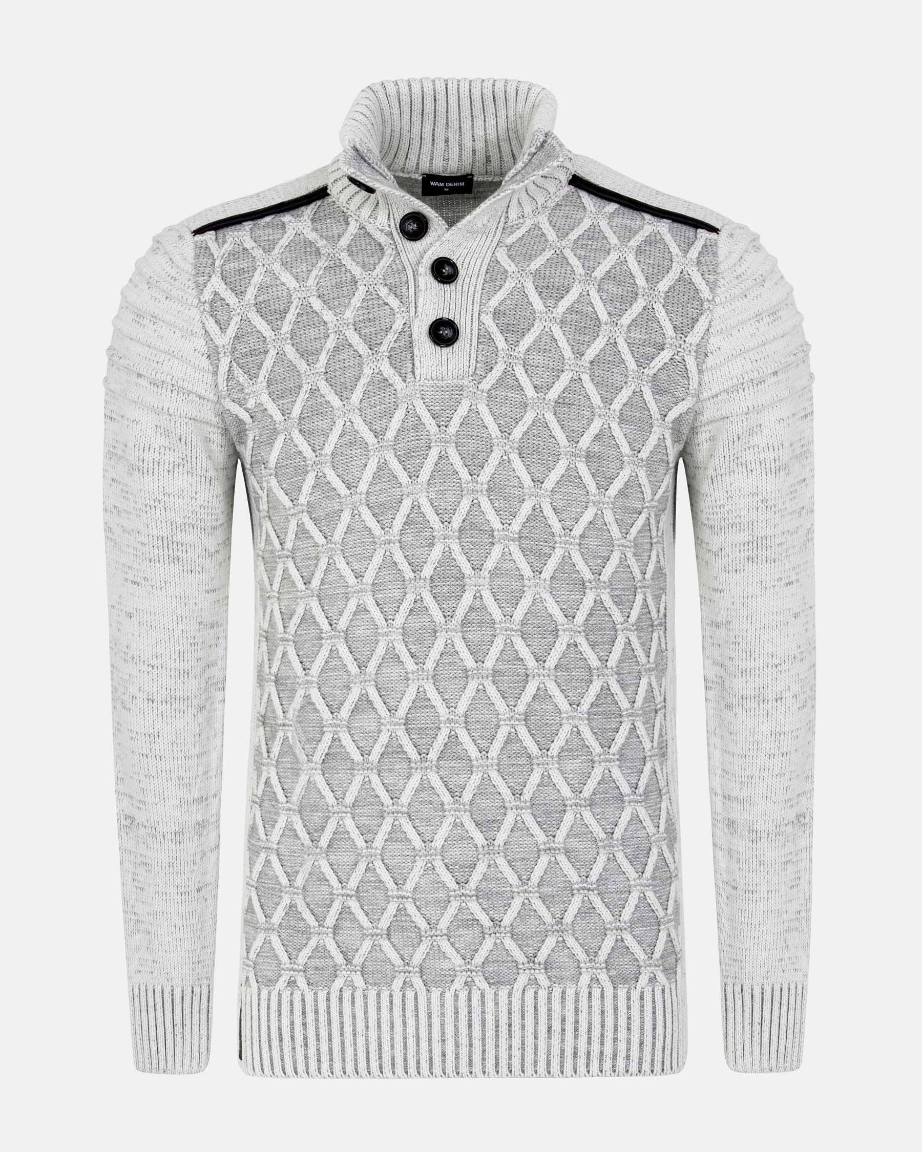 Minerve Cable Knit Grey Knitwear 6XL