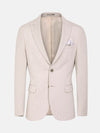 Sur Mer Slim Fit Single Breasted Beige Blazer 60