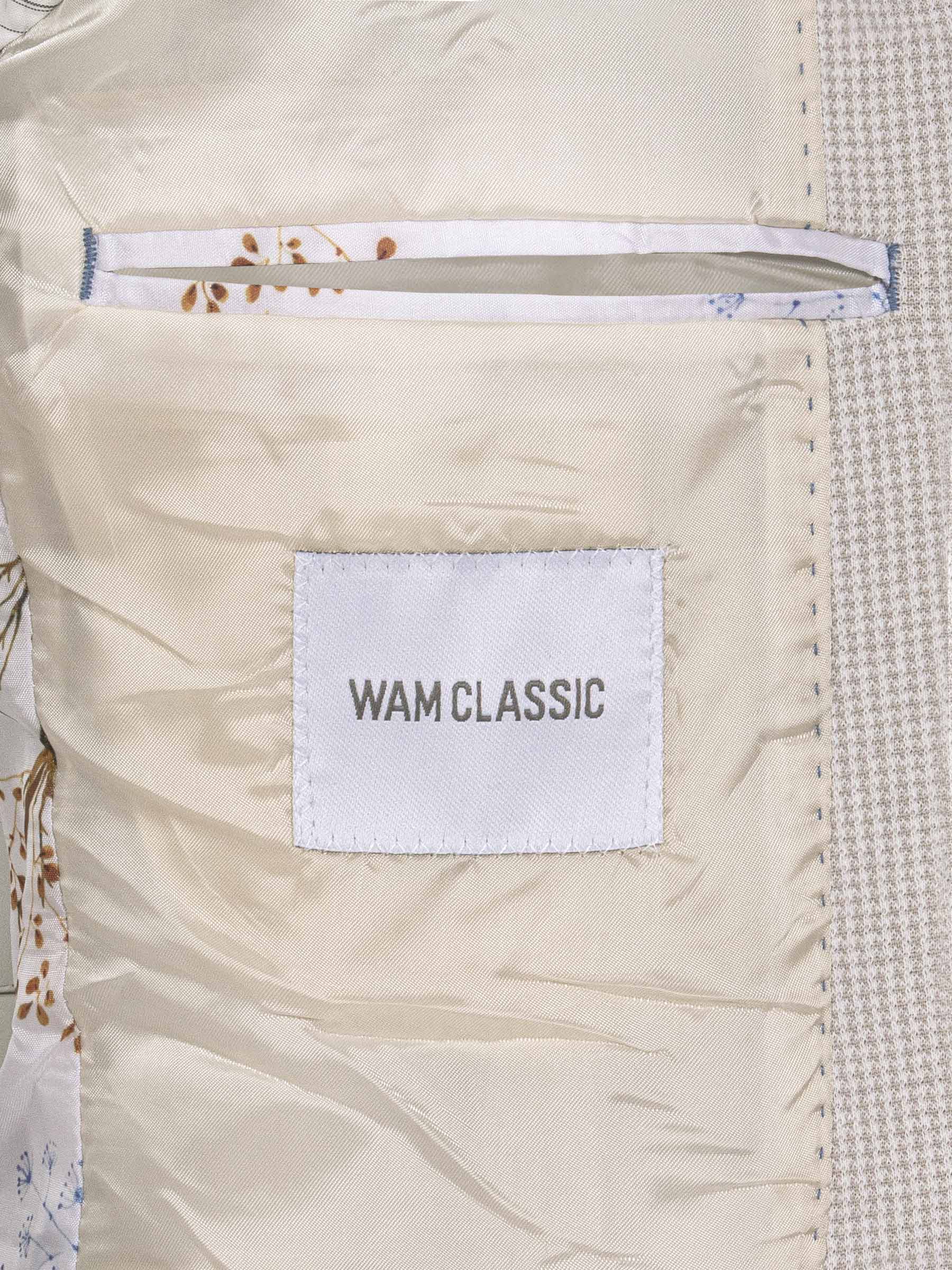 Sur Mer Slim Fit Single Breasted Beige Blazer 60