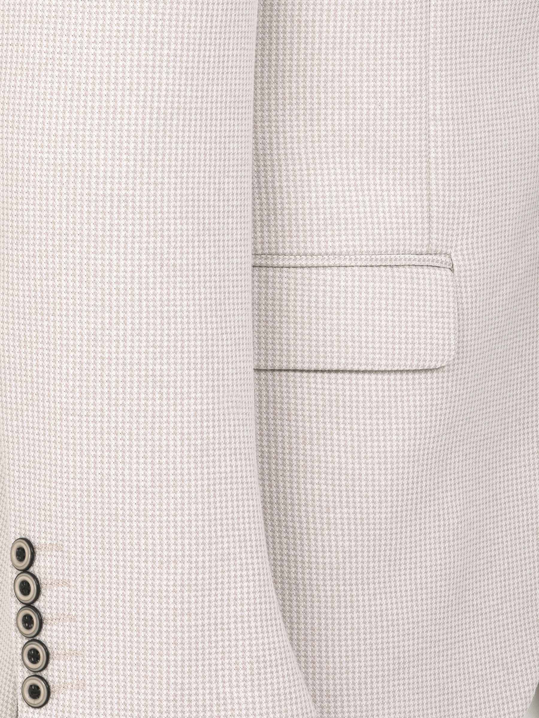 Sur Mer Slim Fit Single Breasted Beige Blazer 60