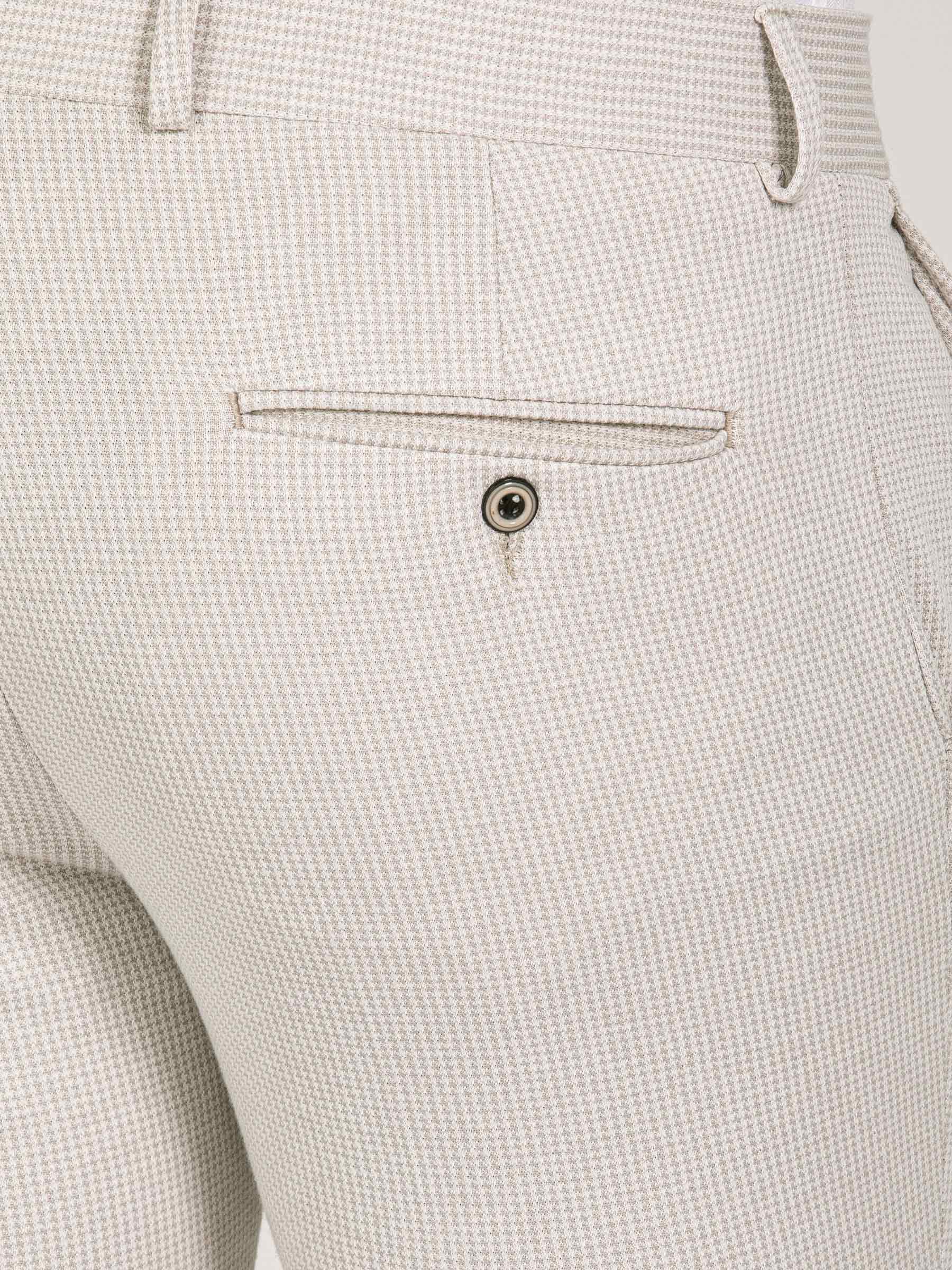 Sur Mer Slim Fit Beige Pants 60