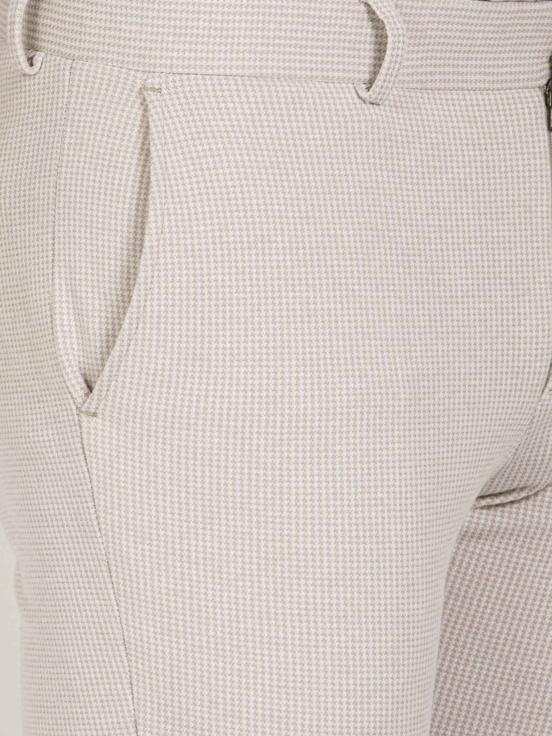 Sur Mer Slim Fit Beige Pants 60
