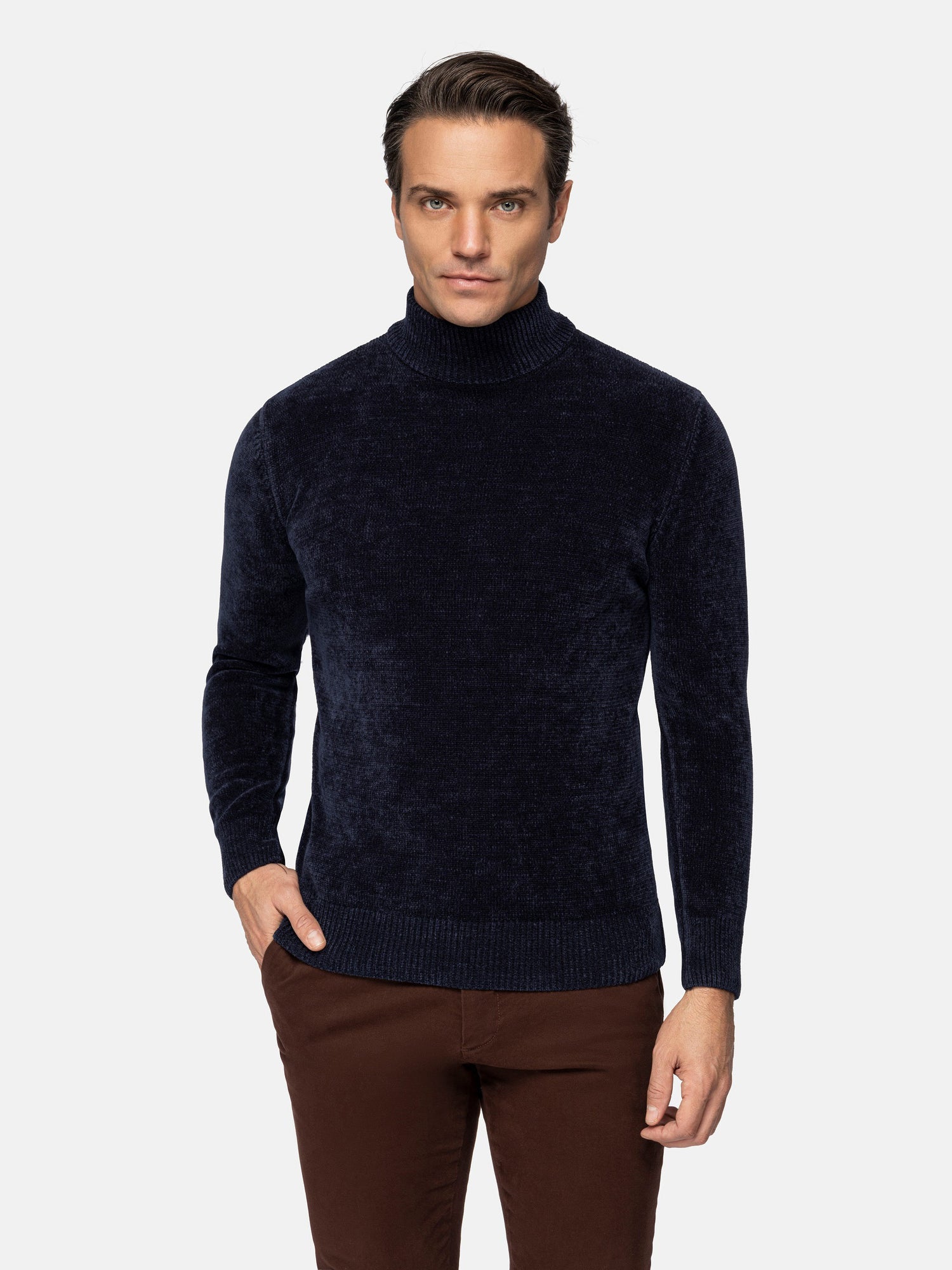 Nordberg Turtleneck Navy Knitwear 6XL