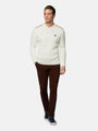 Dover Slim Fit V-Neck Off-White Knitwear 6XL