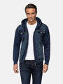 Echten Slim Fit Hoodie Navy Vest 6XL