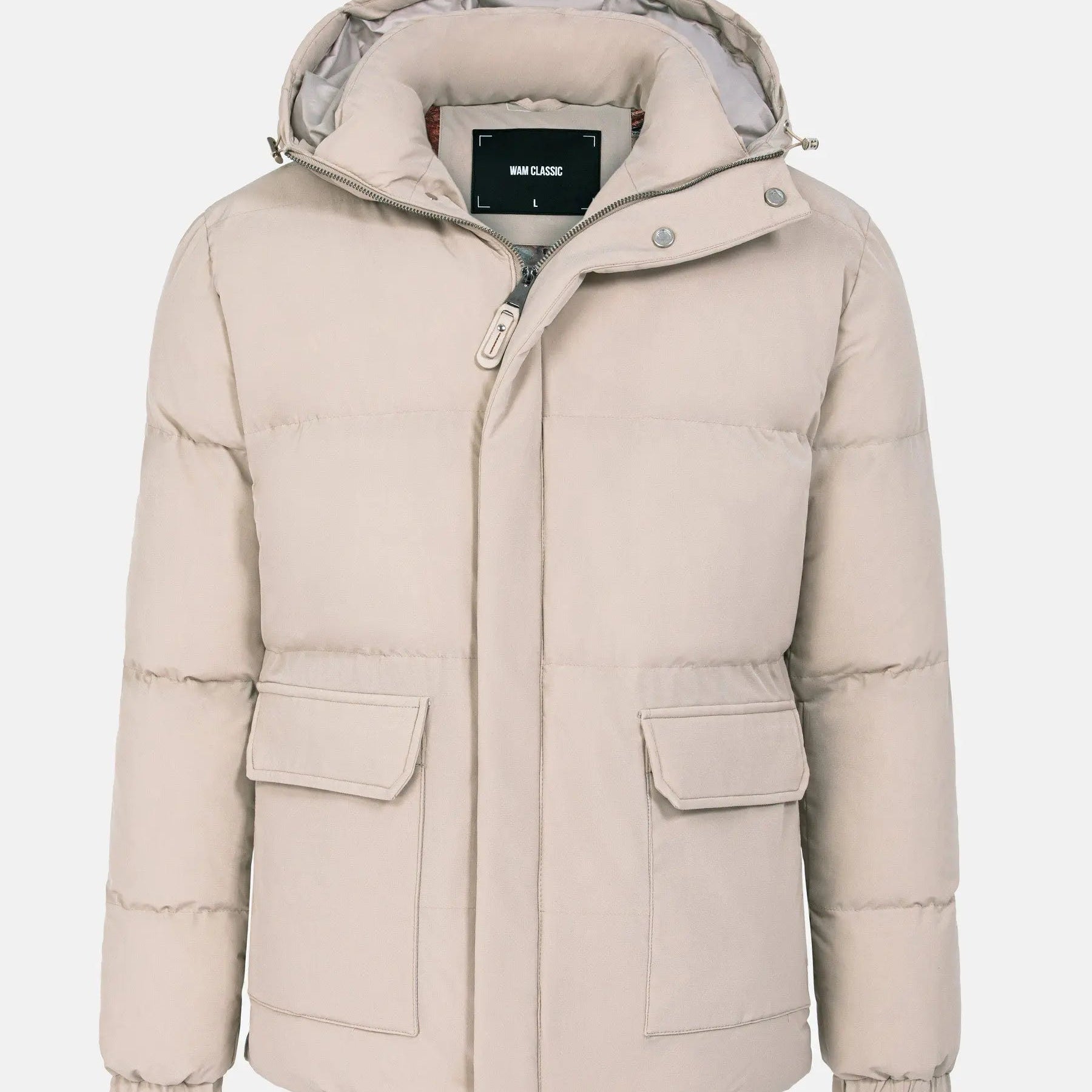 Canton Wind and Water Resistance Beige Winter Jkets 6XL