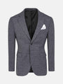Minerva Checked Slim Fit Blk Grey Blazer 60