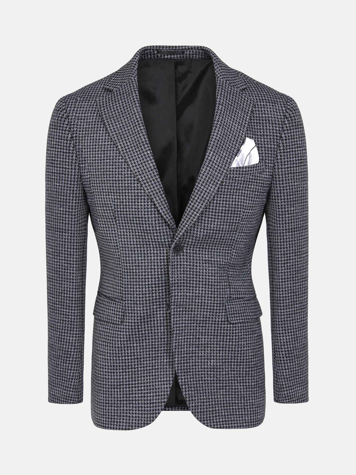 Minerva Checked Slim Fit Blk Grey Blazer 60