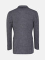 Minerva Checked Slim Fit Blk Grey Blazer 60