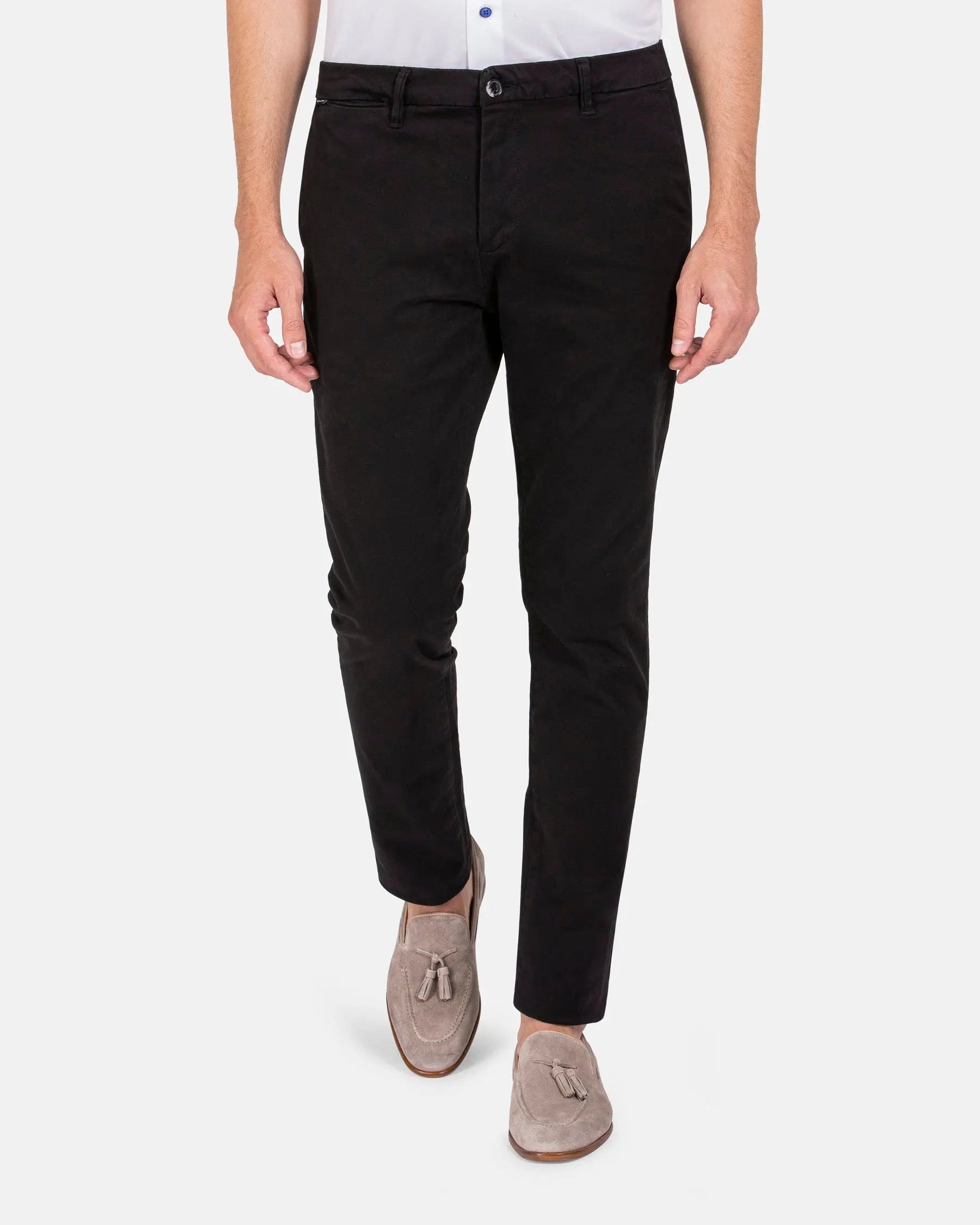 Laminia Slim Fit Blk Chino 40-32